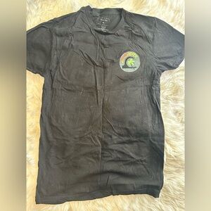 Quiksilver Black Tee with Vibrant Logo